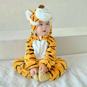 Tiger Stripe Plush Character Onesie