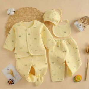 Newborn Cotton Quilted Sleep Set