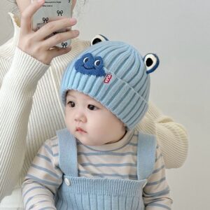 Knit Frog Eye Toddler Beanie