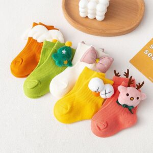 Festive Reindeer and Holiday Sock Set
